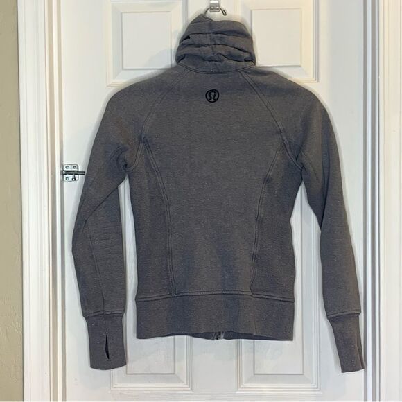 LULULEMON Gray Glitter Cuddle Up Jacket Size 6 - Picture 7 of 8